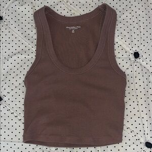 Abercrombie chocolate brown basic tank